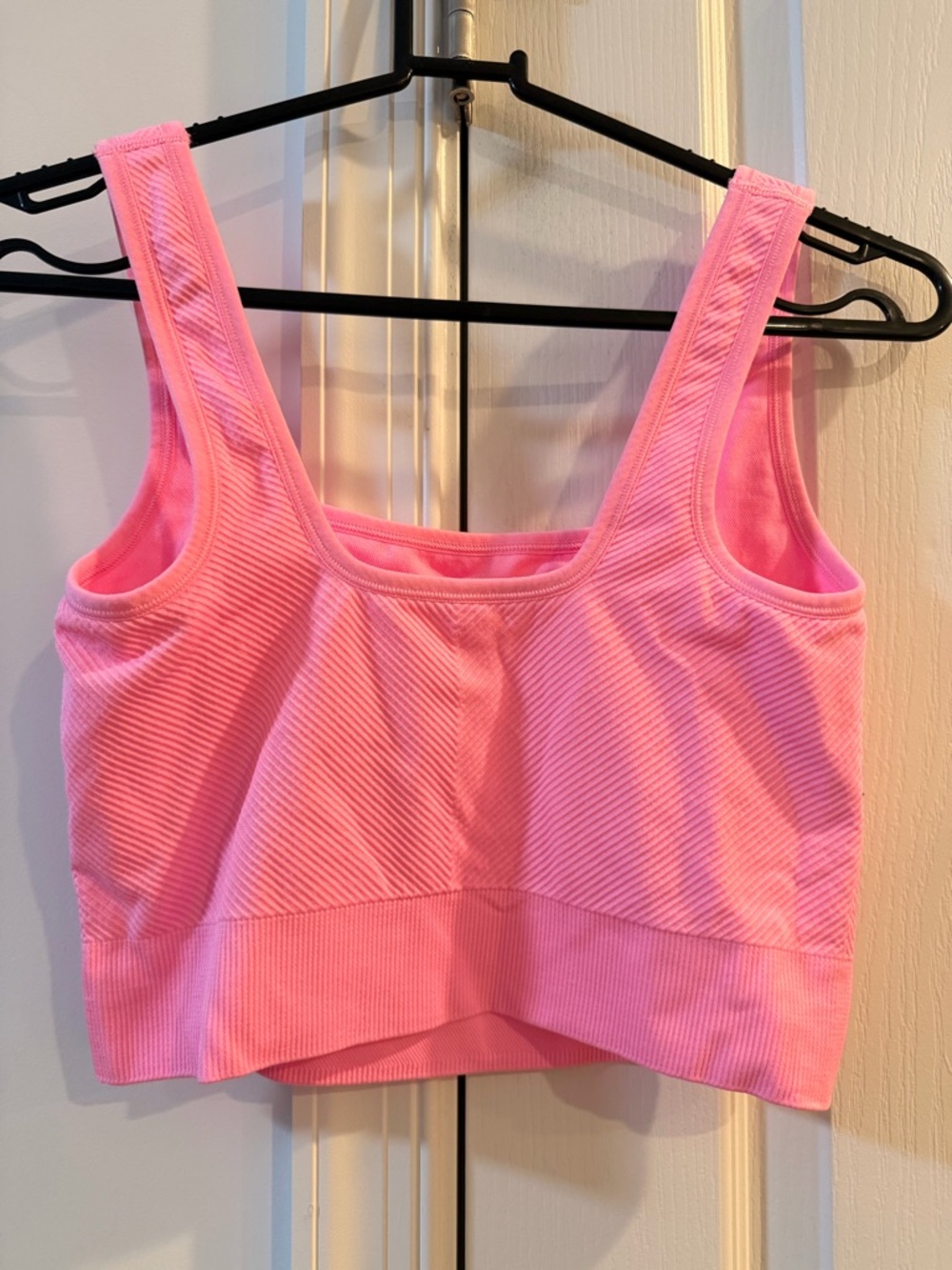 all in motion Pink Seamless Ribbed Crop Tank